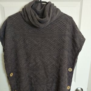 BNWT Knit turtleneck poncho